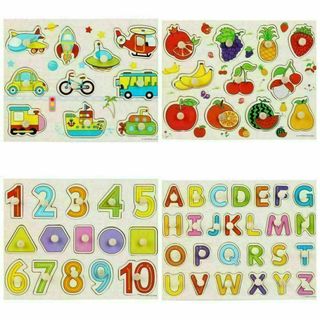 ☆知育玩具☆パズル☆選べる2枚セット☆型はめパズル☆木製パズル☆モンテッソーリ☆(知育玩具)