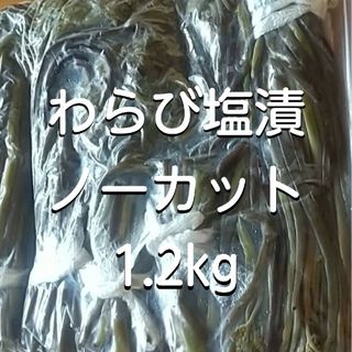 わらび 塩漬 1.2kg(その他)