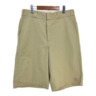 ディッキーズ(Dickies)の90年代 Dickies ディッキーズ ワーク ショートパンツ ベージュ(メンズ W34相当)中古 古着 T5067(ショートパンツ)