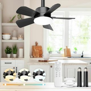 小型 LEDシーリングファンライト 6階段風量調整 リモコン付き 45W 調光(天井照明)