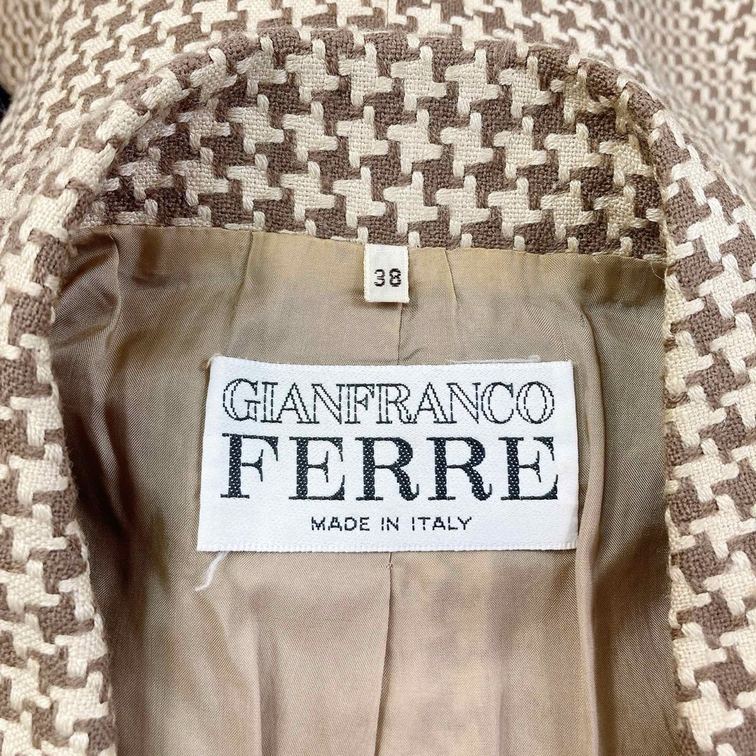 03T566☆ GIANFRANCO FERRE ダブル テーラードジャケット