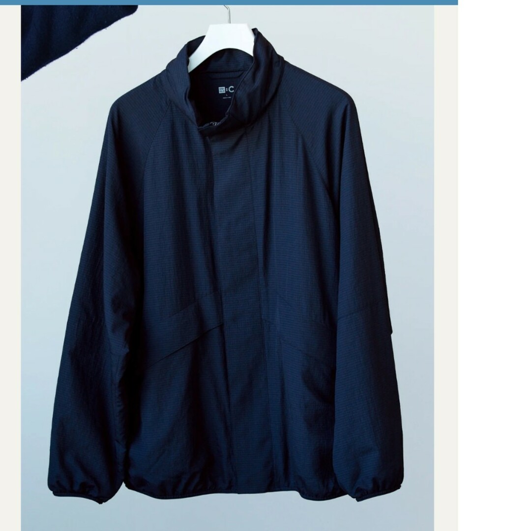 UNIQLO - ライトウェイトスタンドブルゾン(69 NAVY)ユニクロC UNIQLO - ライトウェイトスタンドブルゾン(69 NAVY)ユニクロC