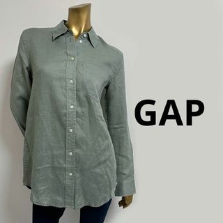 ギャップ(GAP)の【4197】GAP 100%リネン シャツ XXS 麻(シャツ/ブラウス(長袖/七分))