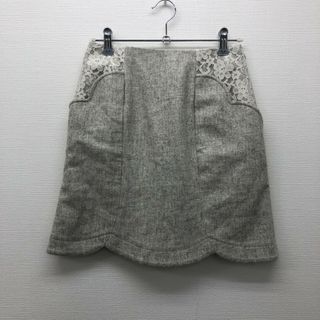 【Swingle】スウィングル　グレー系　XS　スカート　無地　シンプル　レース　カジュアル(その他)