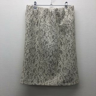 【EMMAJMES】エマジェイムス　ベージュ系　M　タイトスカート　レース　無地　シンプル(その他)