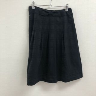【COMME CA MODELS】コムサモデルズ　黒系　M　フレアスカート　チェック　カジュアル(その他)