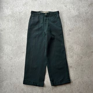 ヴィンテージ(VINTAGE)の60s day's ヴィンテージスラックス/ウィップコード グリーン 32w相当(スラックス)