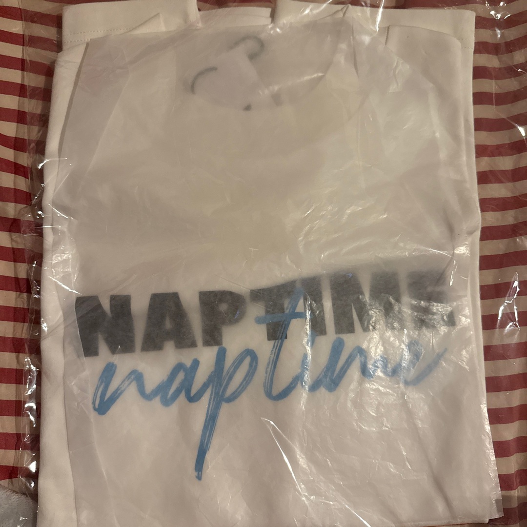 naptime Nissy モックネックTシャツ ホワイト M レディースのトップス(Tシャツ(半袖/袖なし))の商品写真