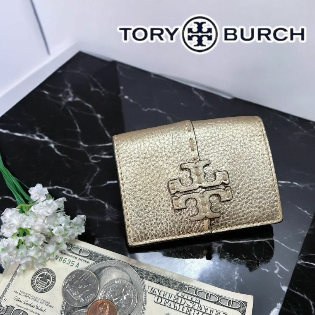 Tory Burch - ✨正規品＆人気商品‼️✨ トリーバーチ マックグロー マイクロ 三つ折り財布