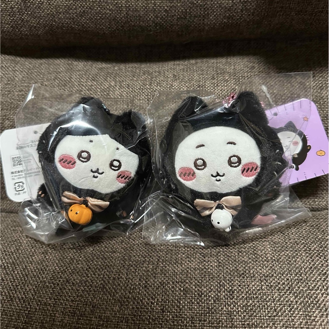 ちいかわ ハチワレ 黒猫のマスコット 新品 うさぎ 黒猫 ハロウィン エンタメ/ホビーのおもちゃ/ぬいぐるみ(キャラクターグッズ)の商品写真
