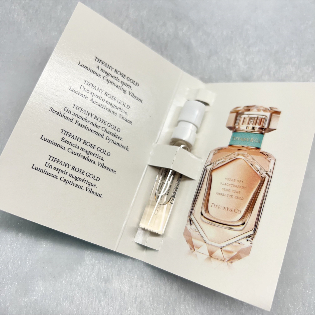 Tiffany & Co.(ティファニー)の新品Tiffany 香水 サンプルローズゴールドオードパルファム 1.5ml コスメ/美容の香水(香水(女性用))の商品写真