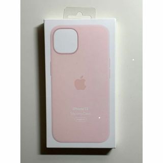 アップル(Apple)の【新品】純正 iPhone 13 シリコンケース・チョークピンク②(iPhoneケース)