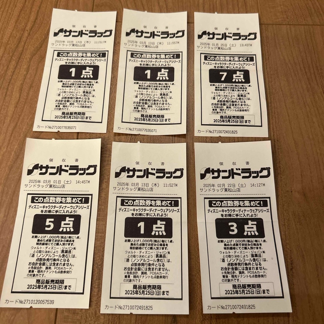 Disney(ディズニー)の【サンドラッグ】ディズニーキャラクターディナーウェアシリーズ点数券18点分 チケットの優待券/割引券(ショッピング)の商品写真