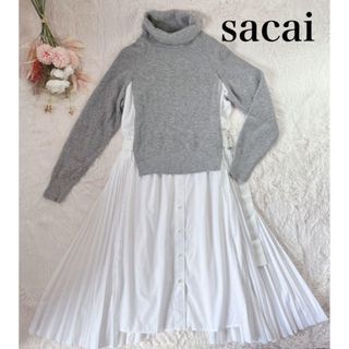 sacai(ロングワンピース/マキシワンピース ・ ホワイト/白色系 sacai(ロングワンピース/マキシワンピース ・ ホワイト/白色系