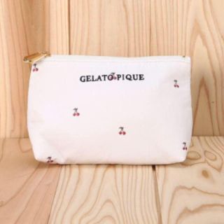 ジェラートピケ(gelato pique)のタグ付き新品 定価以下 ジェラートピケ チェリー柄ポーチ(ポーチ)