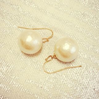 アダムエロぺ(Adam et Rope')の【アダムエロペ】コットンパールピアス(ピアス)