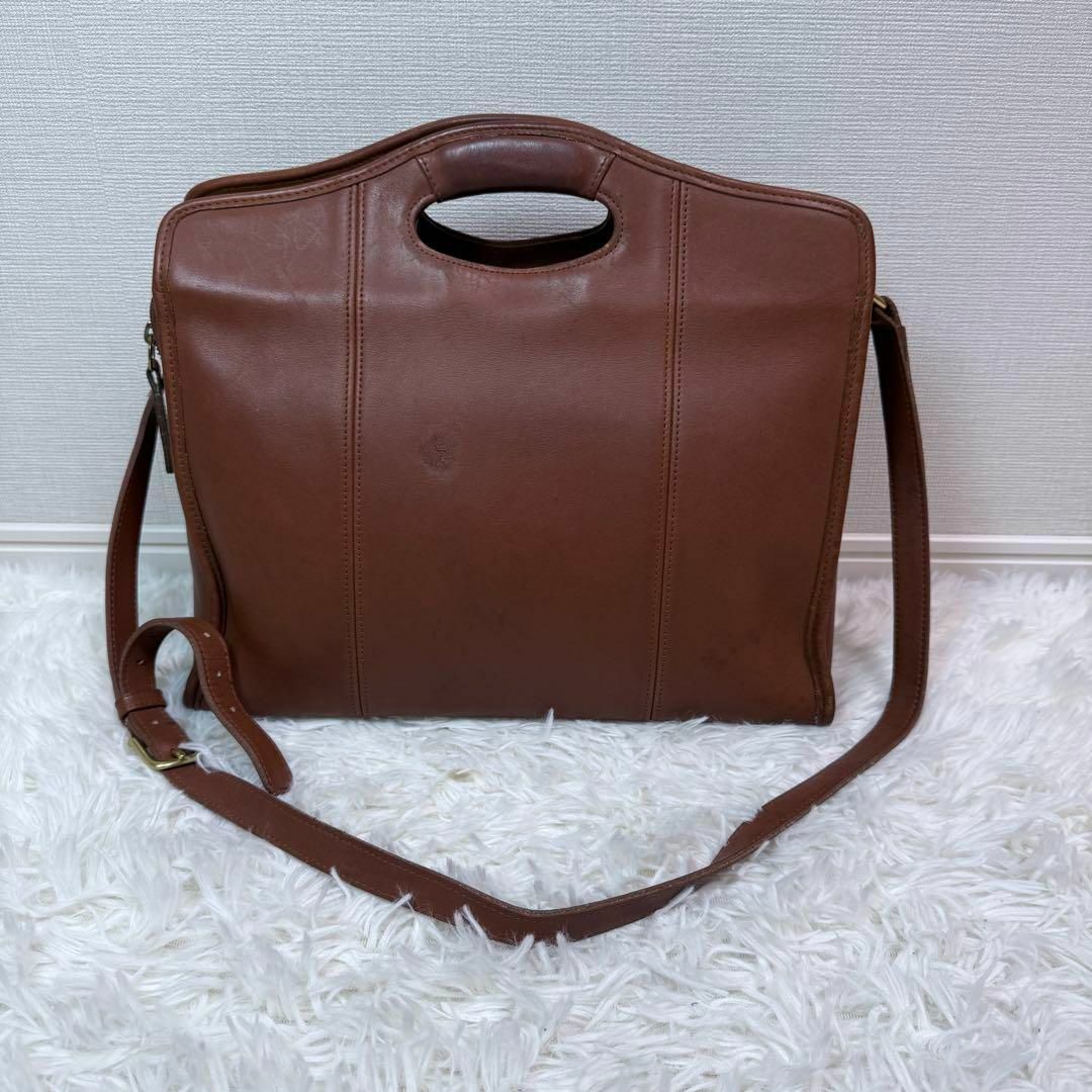 COACH(コーチ)の希少✨ オールドコーチ　2way レザー　ショルダーバッグ　ビジネスバッグ 茶 レディースのバッグ(ショルダーバッグ)の商品写真