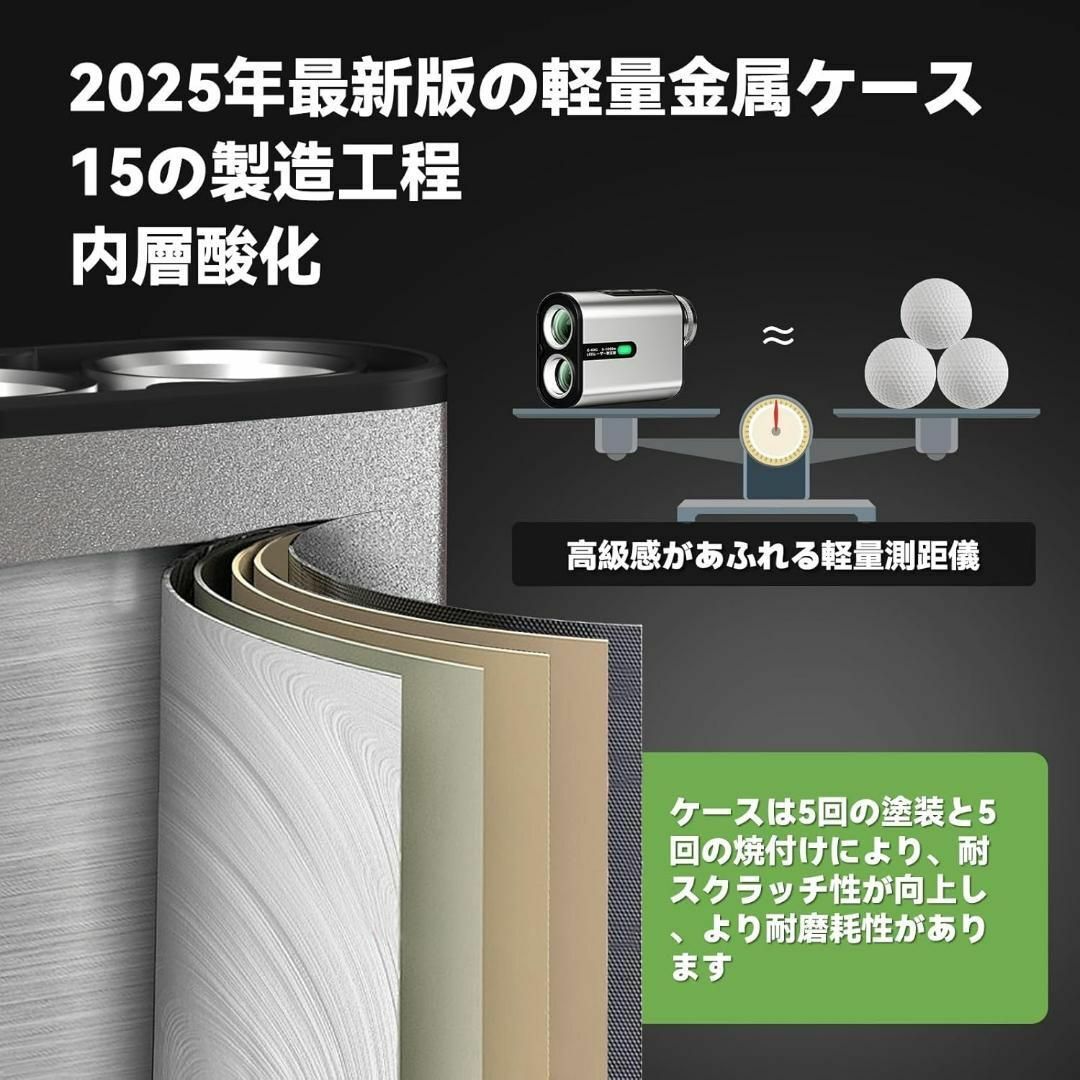 ゴルフレーザー距離計 ゴルフ距離計 6.5倍望遠 1000m/1094yd 充電 Amazon.co.jp: ゴルフレーザー距離計 2025新登場 ゴルフ距離計