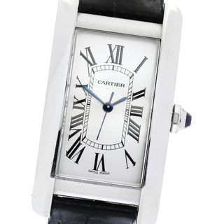 カルティエ(Cartier)のカルティエ CARTIER WSTA0017 タンクアメリカンMM 自動巻き ボーイズ 保証書付き_869217(腕時計(アナログ))