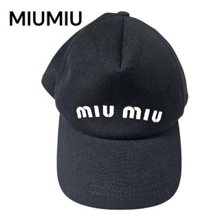 MIU MIU - Miu Miu ミュウミュウ キャップ L 白x黒(ギンガム MIU MIU - Miu Miu ミュウミュウ キャップ L 白x黒(ギンガム