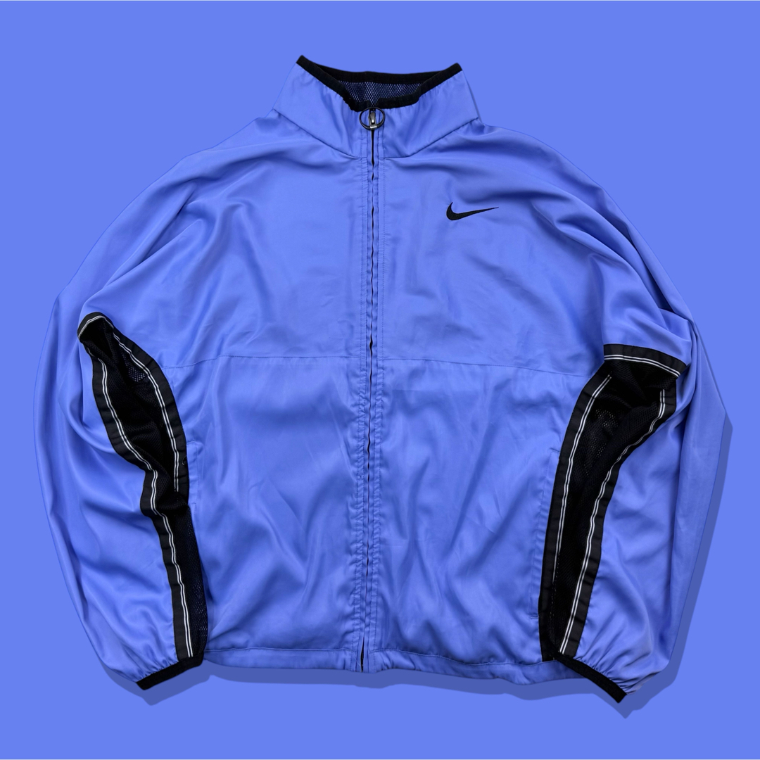 NIKE - 90s NIKE アガシ ナイロンジャケット メッシュ 切り替え NIKE - 90s NIKE アガシ ナイロンジャケット メッシュ 切り替え