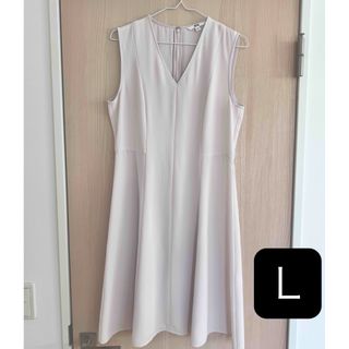 ユニクロ(UNIQLO)の【美品】ユニクロ　Aラインワンピース　Mサイズ　フォーマル(ひざ丈ワンピース)