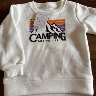 子供服　95センチ　CAMPING  トレーナー(Tシャツ/カットソー)