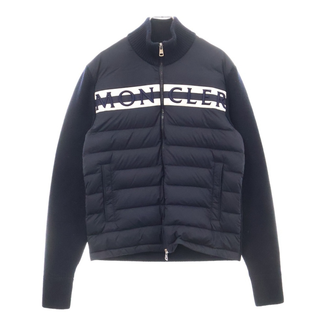 MONCLER - MONCLER モンクレール ロゴニット切り替えダウン MONCLER - MONCLER モンクレール ロゴニット切り替えダウン