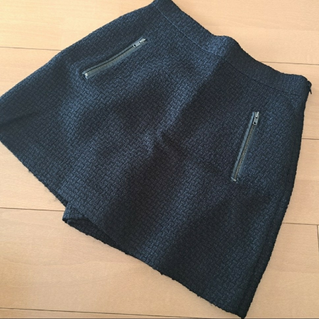 eimy istoire(エイミーイストワール)のSheller シェリエ ウール ミニ キュロット スカート レディースのパンツ(キュロット)の商品写真