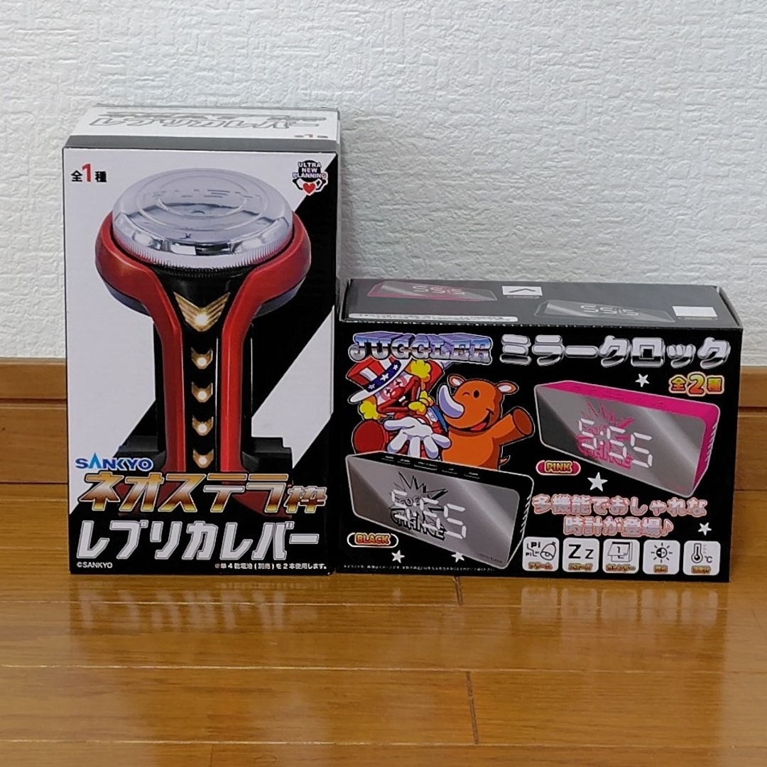 ネオステラ枠レブリカレバー&ジャグラーミラークロック エンタメ/ホビーのテーブルゲーム/ホビー(パチンコ/パチスロ)の商品写真