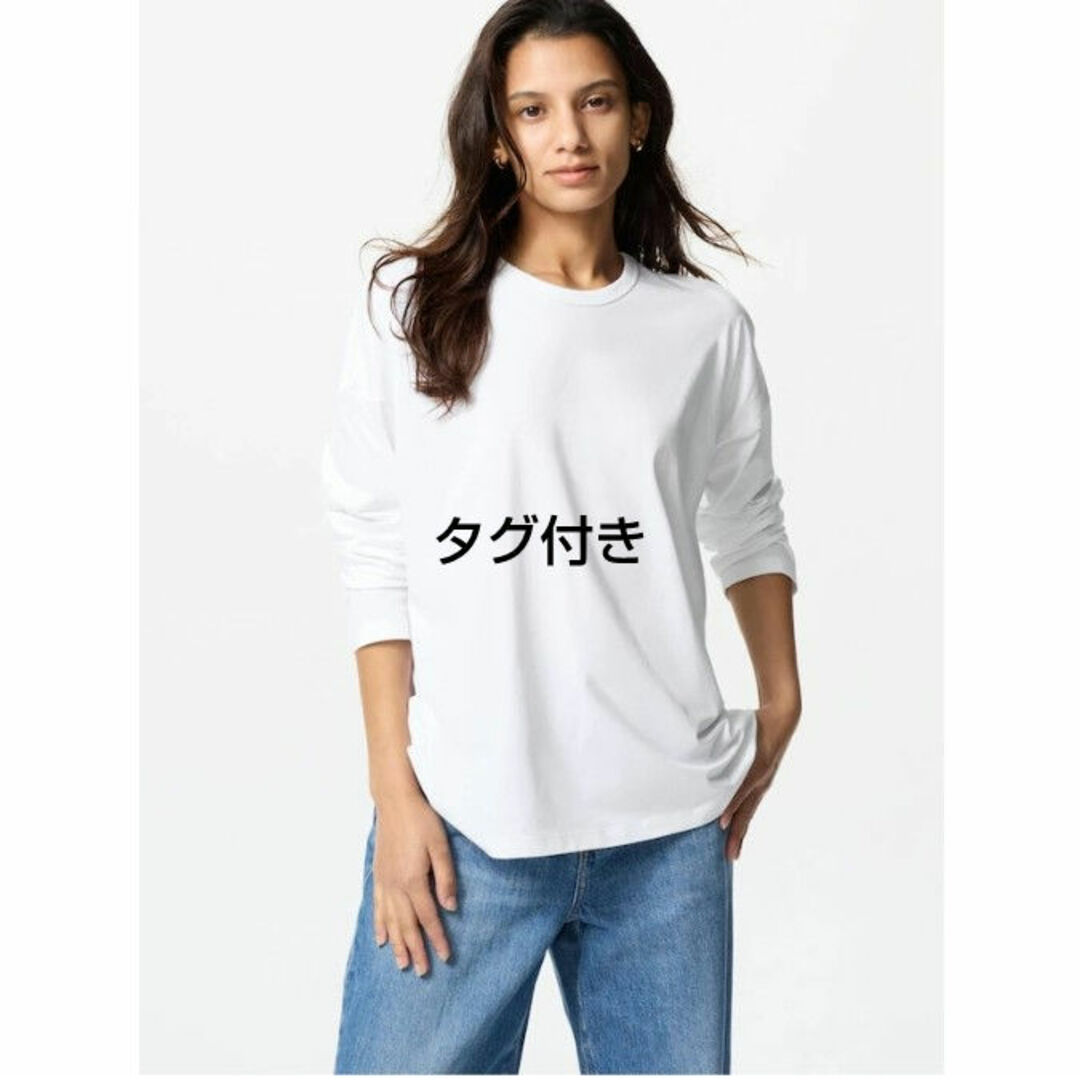 UNIQLO(ユニクロ)のユニクロ エアリズムコットンT レディースのトップス(Tシャツ(長袖/七分))の商品写真