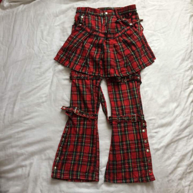 ボンテージパンツ 赤チェック【美品】の通販 by kanon's shop ボンテージパンツ 赤チェック【美品】の通販 by kanon's shop