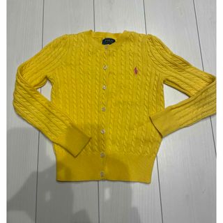 ポロラルフローレン(POLO RALPH LAUREN)のポロラルフローレン  カーディガン　イエロー　１2０cm(カーディガン)