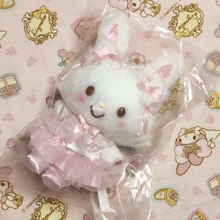 サンリオ(サンリオ)の白猫バレリーナ♡ウィッシュミーメル♡マスコットホルダー♡新品タグ付き(キャラクターグッズ)
