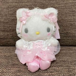 サンリオ(サンリオ)のハローキティ マスコットホルダー 白猫バレリーナ サンリオ しろねこ バレエ(キャラクターグッズ)