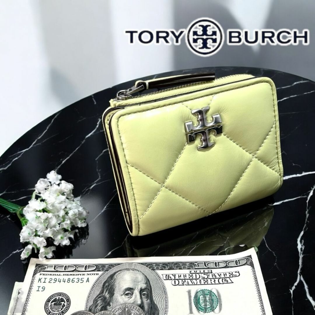 Tory Burch - ✨正規品＆超美品‼️✨ トリーバーチ キラ ダイヤモンドキルト 二つ折り財布