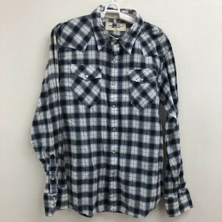 【BACK NUMBER】バックナンバー　青系　XL　長袖シャツ　チェック　トップス　カジュアル(シャツ)