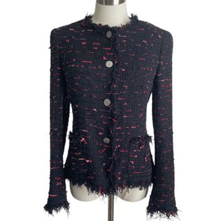 CHANEL(ノーカラージャケット ・ レッド/赤色系)のフリマ CHANEL(ノーカラージャケット ・ レッド/赤色系)のフリマ