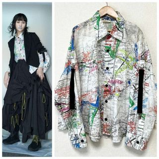 LIMI feu - LIMI feu 2021AW TOKYO L MAP オーバーサイズシャツ LIMI feu - LIMI feu 2021AW TOKYO L MAP オーバーサイズシャツ