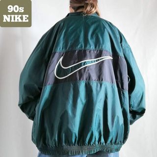NIKE - [希少XL ナイキNIKEナイロンジャケット 90s銀タグ背面 NIKE - [希少XL ナイキNIKEナイロンジャケット 90s銀タグ背面
