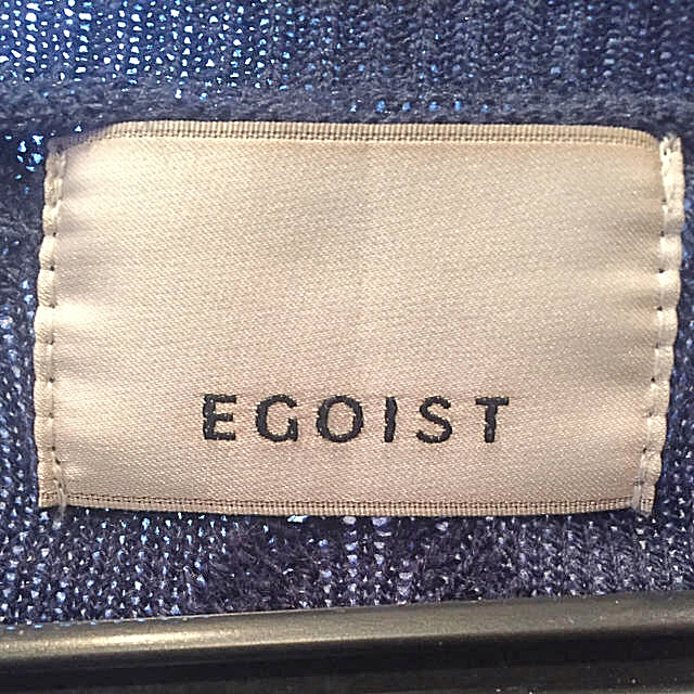 EGOIST(エゴイスト)の【新品同様】EGOIST ネイビー 長袖ニット💜 レディースのトップス(ニット/セーター)の商品写真