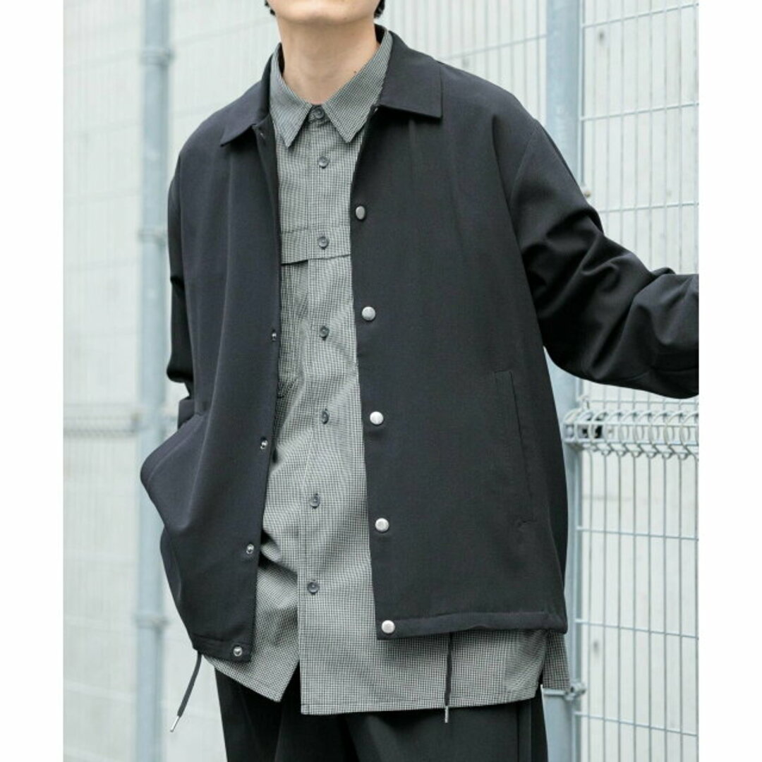 URBAN RESEARCH ITEMS(アーバンリサーチアイテムズ)の【BLK】ウォッシャブル*クールタッチ TRコーチジャケット メンズのジャケット/アウター(ブルゾン)の商品写真