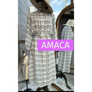 AMACA - 【アマカ】未使用 昨年商品 47%OFF チェックサック AMACA - 【アマカ】未使用 昨年商品 47%OFF チェックサック