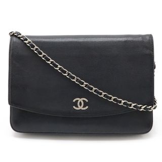 CHANEL - 未使用級 シャネル チェーンウォレット キャビアスキン CHANEL - 未使用級 シャネル チェーンウォレット キャビアスキン