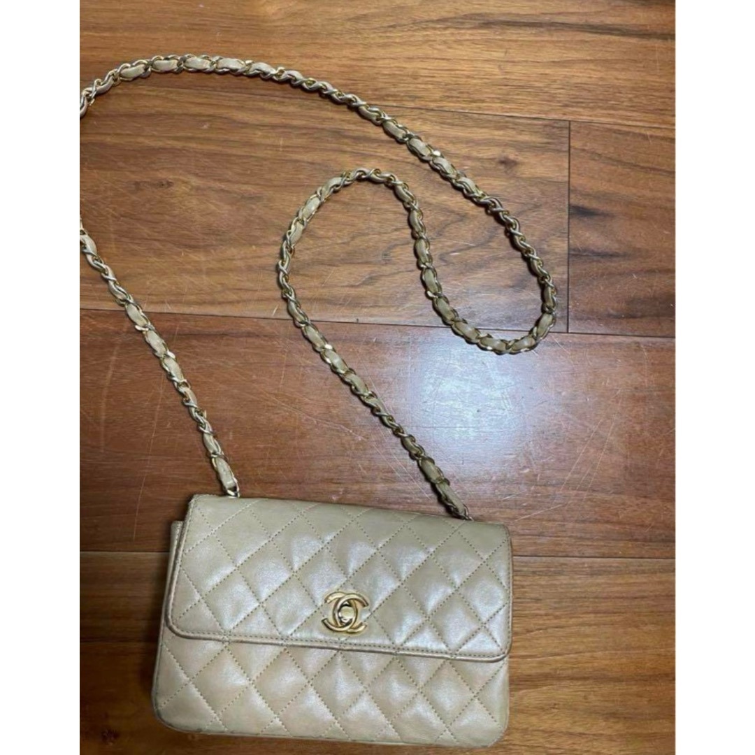 CHANEL マトラッセ　ミニマトラッセ　シャネル　ベージュ