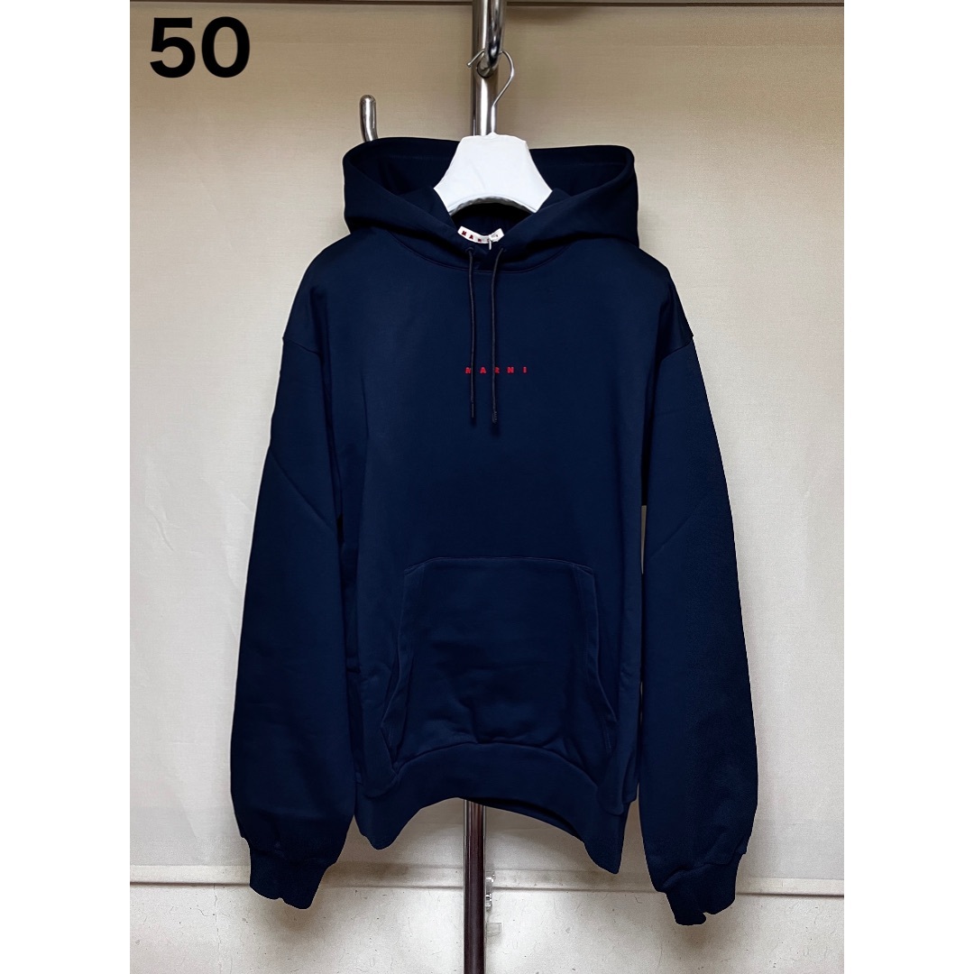MARNI - 新品 50 マルニ 24ss ミニロゴパーカー 紺 17448
