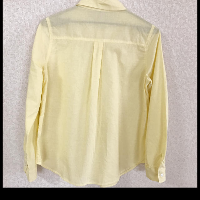 しまむら(シマムラ)のレモンイエロー 薄手シャツ レディースのトップス(シャツ/ブラウス(長袖/七分))の商品写真