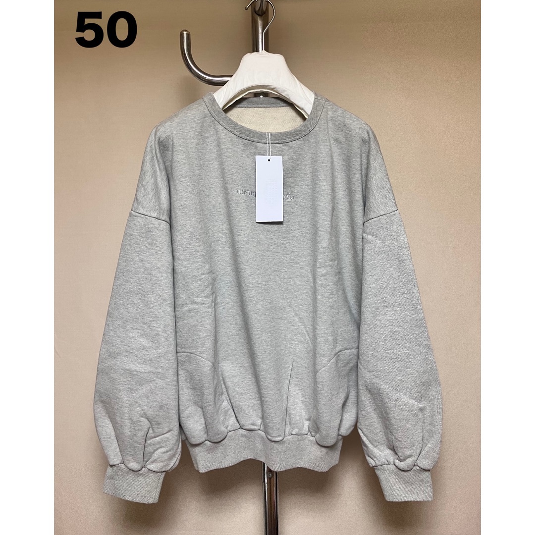 Maison Margiela（旧Maison Martin Margiela） - 新品 21aw 50 マルジェラ 反転ロゴ スウェット グレー 14328