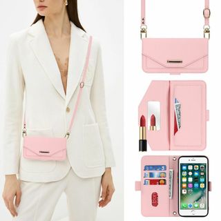 【Hamany】 iphone se ケース ショルダー 鏡 iphonese第(その他)
