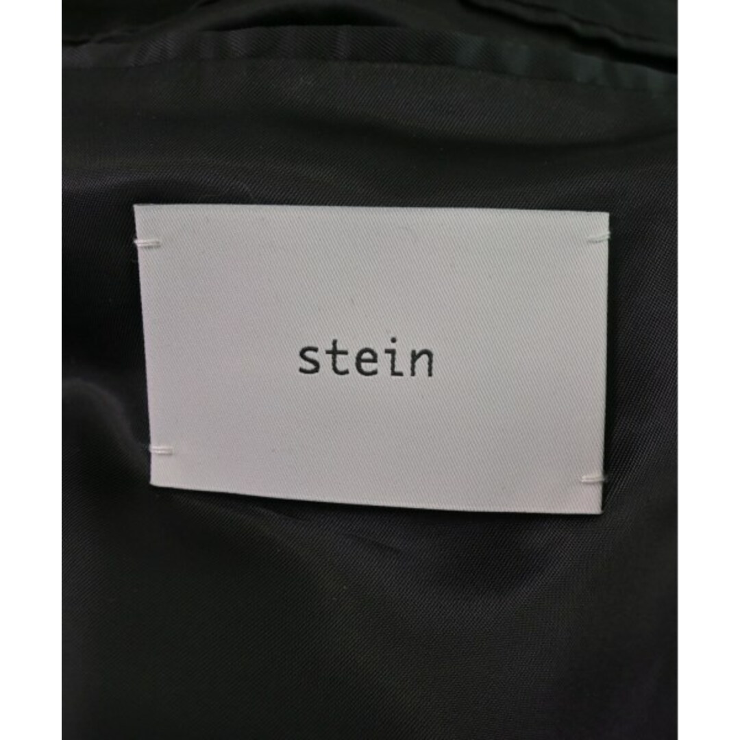 stein - stein シュタイン テーラードジャケット S 黒x茶 【古着 stein - stein シュタイン テーラードジャケット S 黒x茶 【古着